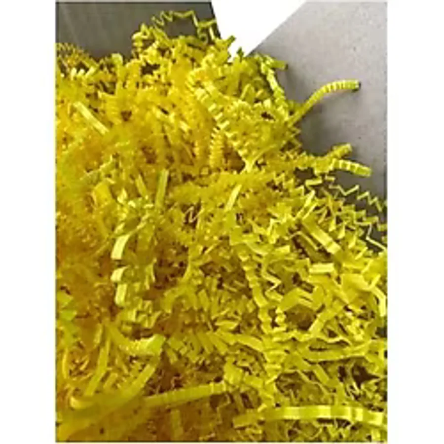 Zikzak Kırpık Kağıt Dolgu Malzemesi - Sarı - 1Kg.