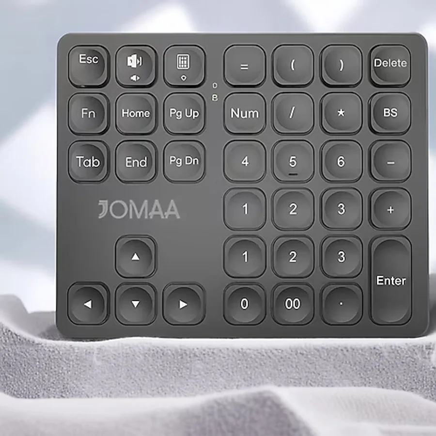 Zilvana Bluetooth Bağlantılı Sayısal Numpad - Siyah/Gümüş - Tip-C Girişli Mini Klavye