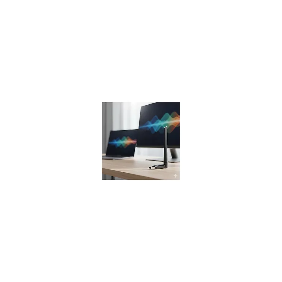 Zilvana Wi-Fi 6 Usb Kablosuz Ağ Adaptörü 1200Mbps Hız Harici Antenli PC & Laptop Uyumlu Kolay Kurulum