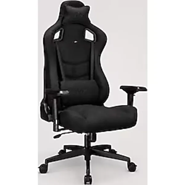 Zio Gaming Venom Fabric Deep Black Oyuncu Koltuğu ve Çalışma Sandalyesi, Air Flow Keten Kumaş, Oturak ve Sırtta Visco Sünger, 4D Kolçak, 160° Yatış