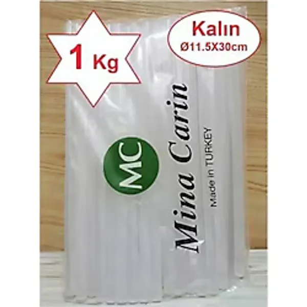 Zirve Mum Silikon Kalın 11.5X30cm Sıcak Mum Silikon Çubuk Uç 1 Kg