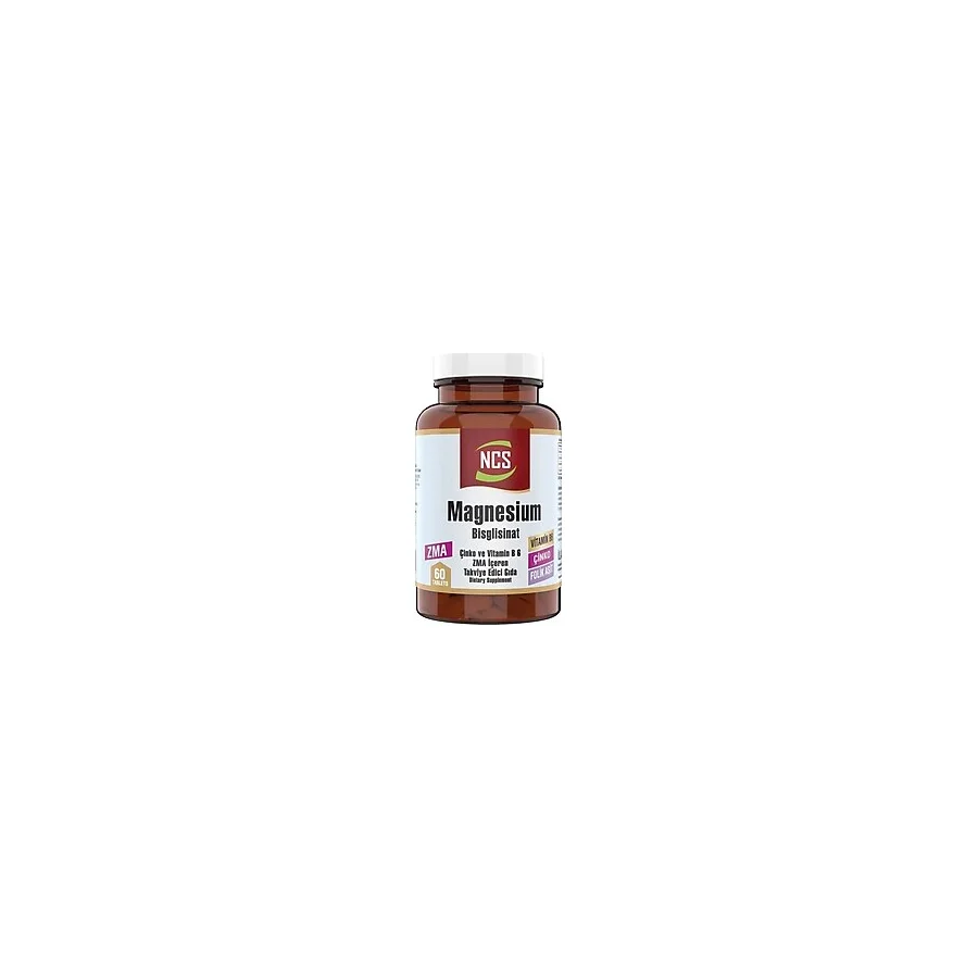 Zma Magnesium Bisglisinat Çinko Vitamin B6 60 Tablet