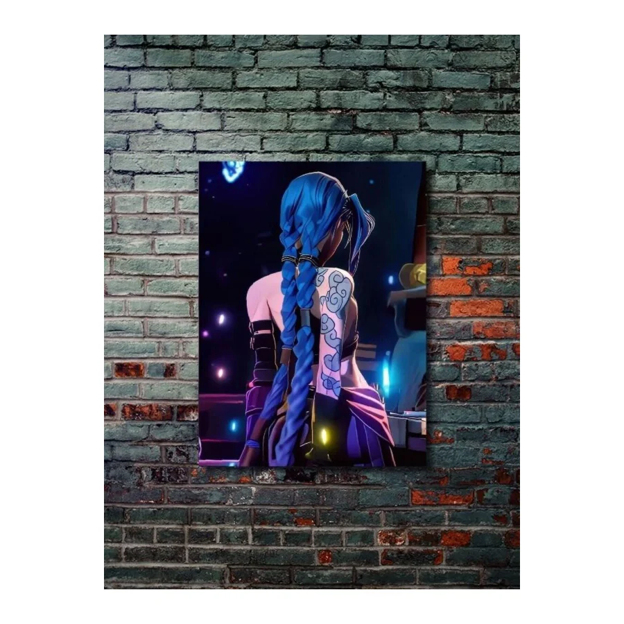ZNC Jinx - LOL - Oyun Posterleri, Özel Tasarım Kağıt Poster
