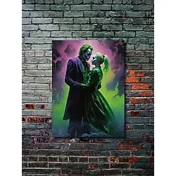 ZNC Joker ve Harley Quinn, Dizi, Film ve Karakter Özel Tasarım Poster Serisi, Eşsiz Tasarım
