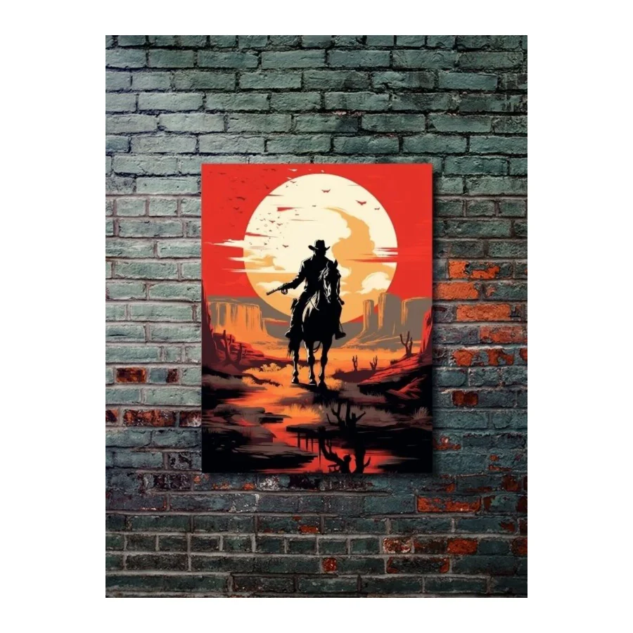 ZNC Red Dead Redemption - Gaming Posterleri, Özel Tasarım Kağıt Poster, Duvar Sanatı