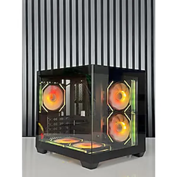 Zoko Tron Siyah 5x12cm Argb Fanlı M.atx Gaming Akvaryum Kasa