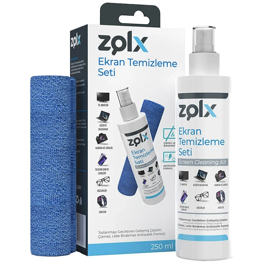 Zolx Ekran Temizleme Seti 250ML