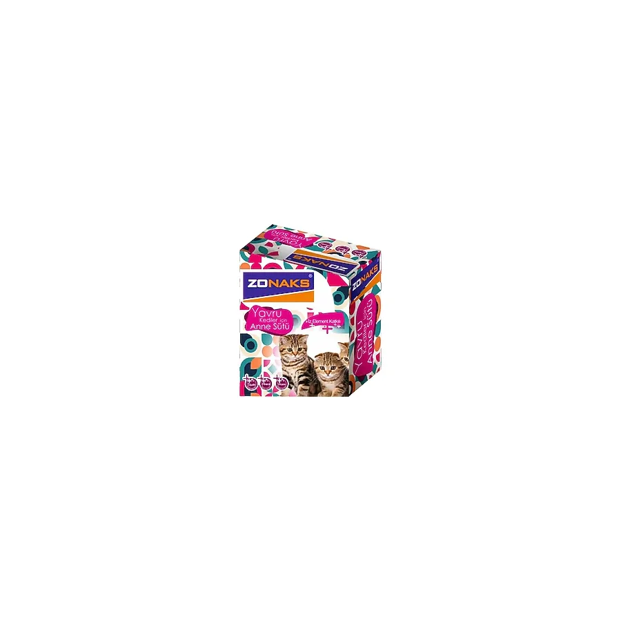 Zonaks Premium İz Element Katkılı Kedi Süt Tozu 10 x 15 G