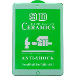 Zore iPad 9.7 2017 (5.nesil) Uyumlu Msra Tablet Seramik Ekran Koruyucu-Beyaz