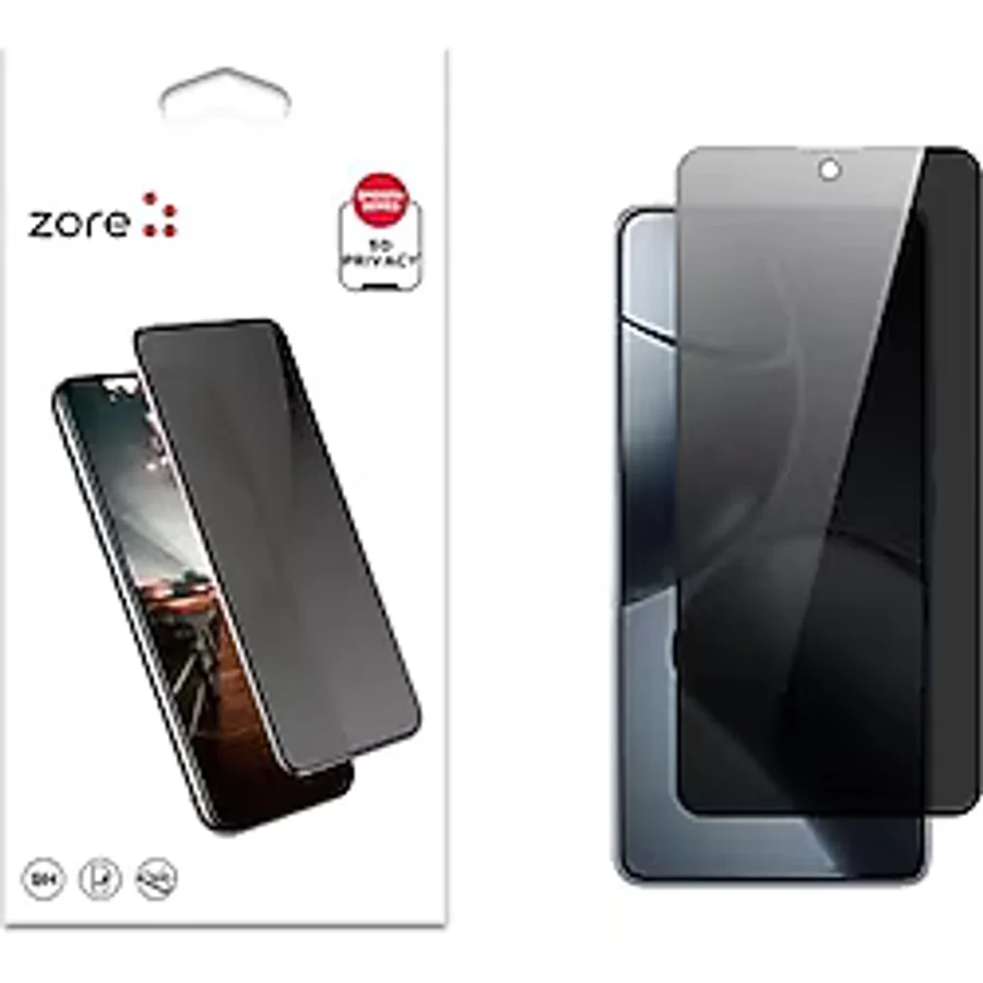 Zore Xioami ile uyumlu 14T Pro New 5D Privacy Temperli Ekran Koruyucu Siyah