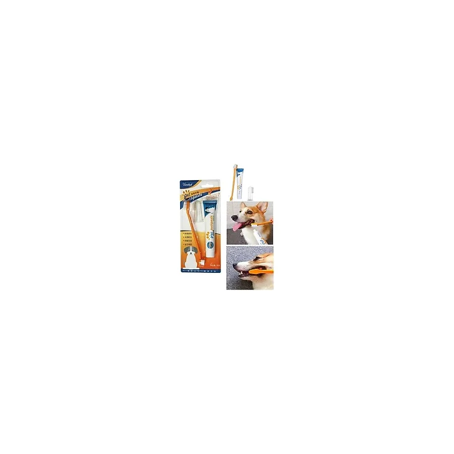 Zorlu Home Kedi Köpek Diş Fırçası ve Diş Macunu Seti Yenilebilir Diş Macunu Dental Kit Ağız ve Diş Sağlık Seti