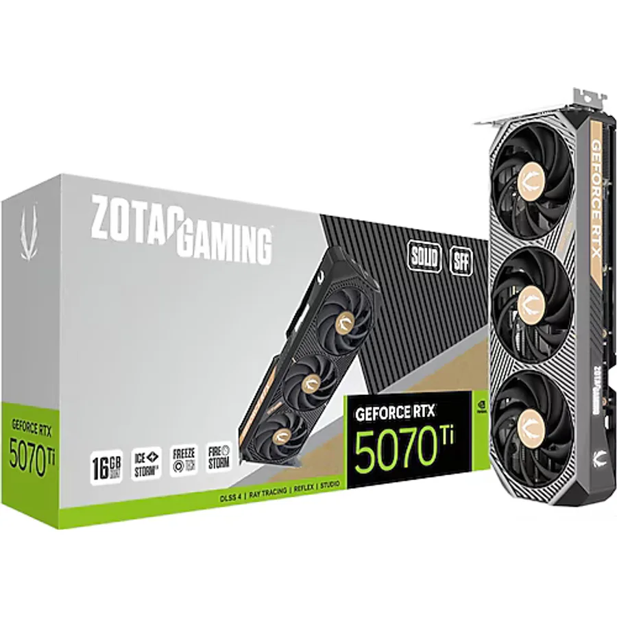 Zotac RTX 5070 TI Gaming Solid SFF ZT-B50710D3-10P 256 Bit GDDR7 16 GB Ekran Kartı