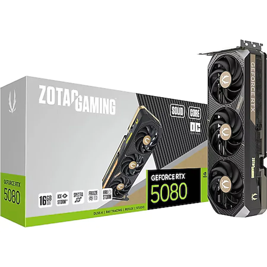 Zotac RTX 5080 Gaming Solid Core OC ZT-B50800J2-10P 256 Bit GDDR7 16 GB Ekran Kartı