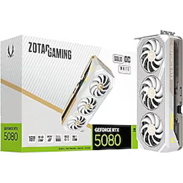Zotac RTX 5080 Gaming Solid OC White Edition ZT-B50800Q-10P 256 Bit GDDR7 16 GB Ekran Kartı