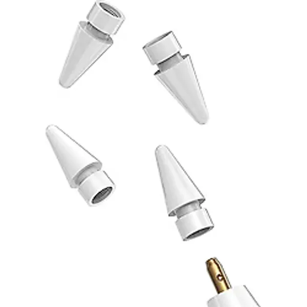 zoyuzan Apple Kalem 2. Nesil İpuçları (4 Paket) 1. Nesil 2 İpucu Ipencil Aksesuarları Ipad Pro 12.9 Air 9th 10th Air 4th 5th mini 6th Tablet Dokunmatik Aksesuar Kalem Stylus Kalem Değiştirme Uçları Bi
