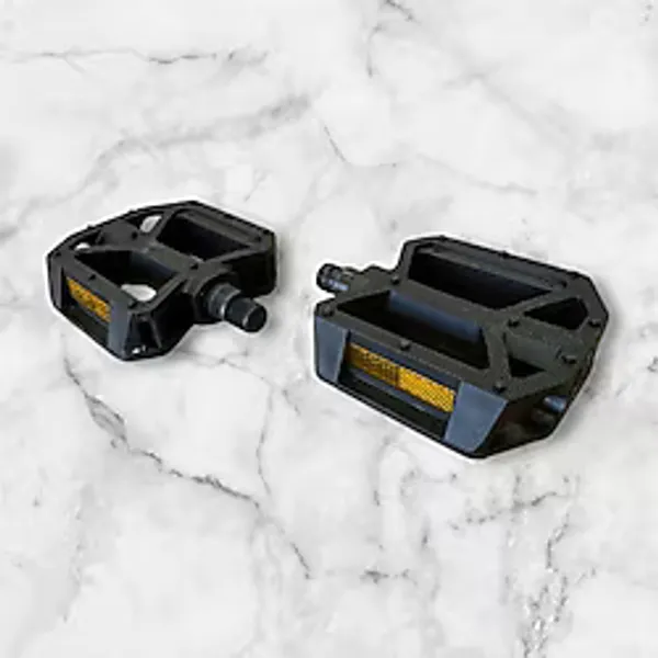 Zozo Pedal Hf-605 Mtb Reflektörlü Bisiklet Pedalı Plastik Dış Yüzey Siyah Geniş Bisiklet Pedal