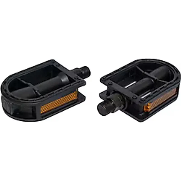 Zozo Pedal Hf-910 W/o Ball, W/ref Reflektörlü Bisiklet Pedalı Plastik Dış Yüzey Siyah