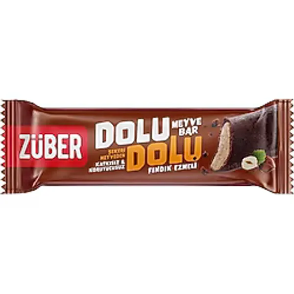 Züber Dolu Dolu Meyve Bar 30 G Fındık Ezmeli Katkısız Atıştırmalık 6'li Avantaj Paketi - 6 Adet