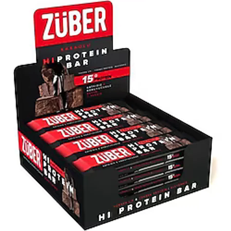 Züber Kakaolu 45 gr 12'li Yüksek Protein Bar