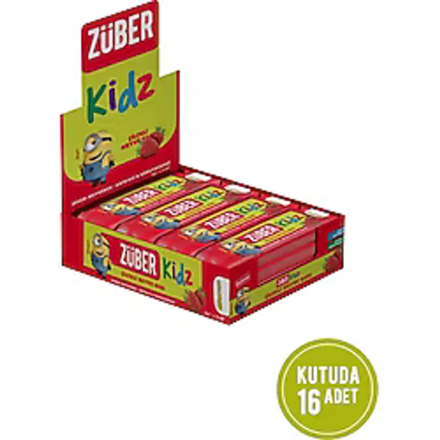 Züber Kidz Meyve Bar Çilekli 25g X 16 Adet - 25 gr