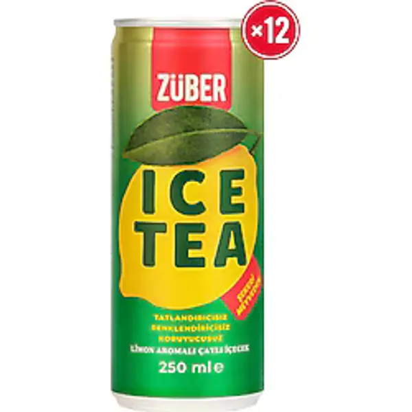 Züber Limon Soğuk Çay 250 ml 12'li