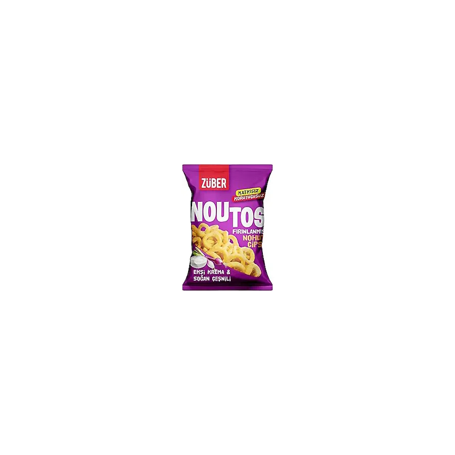 Züber Noutos Ekşi Krema ve Soğanlı Fırınlanmış Nohut Cipsi 55 gr
