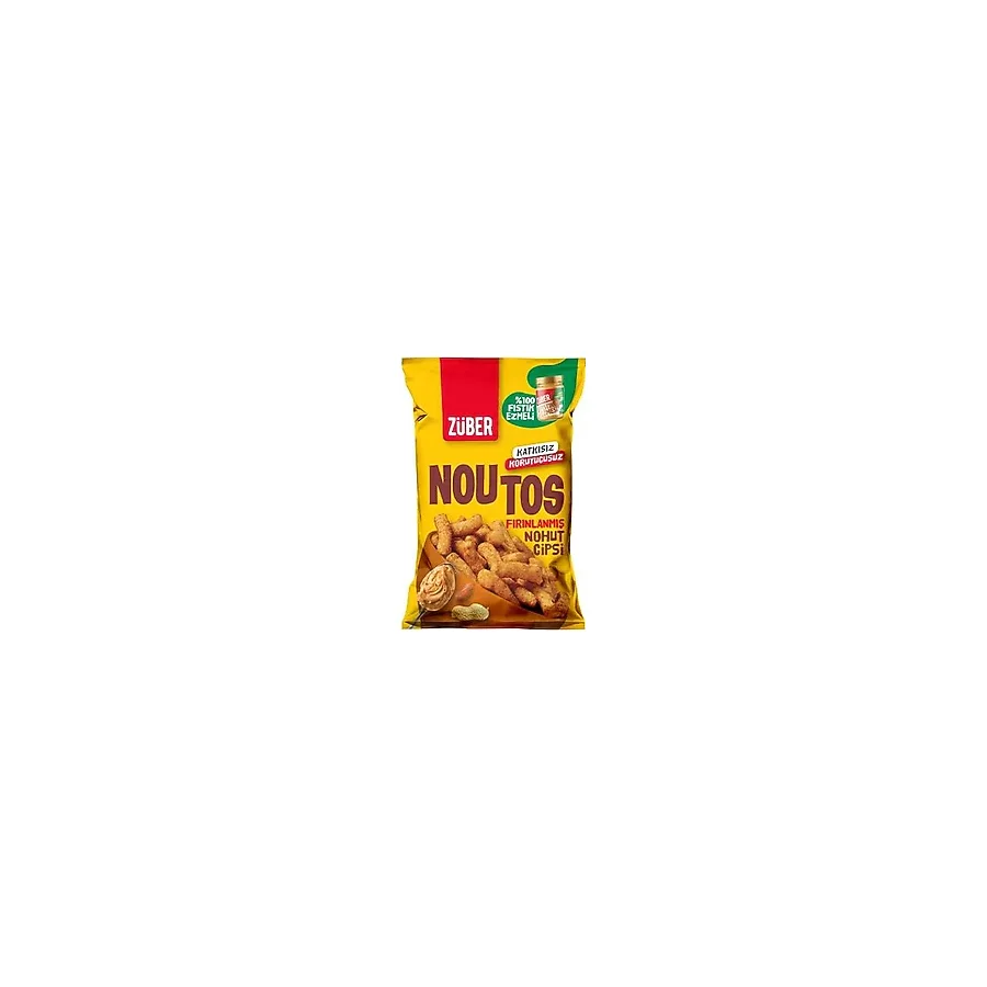Züber Noutos Fıstık Ezmeli Fırınlanmış Nohut Cipsi 55 gr