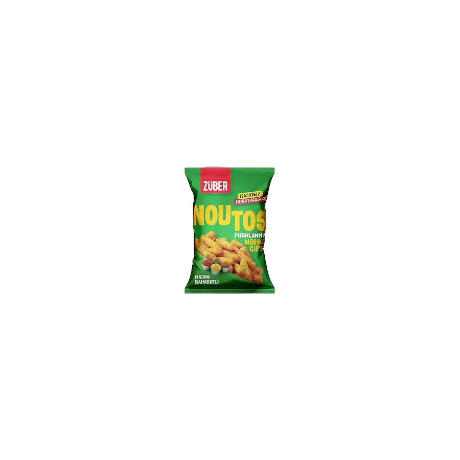 Züber Noutos Kajun Baharatlı Fırınlanmış Nohut Cipsi 55 gr