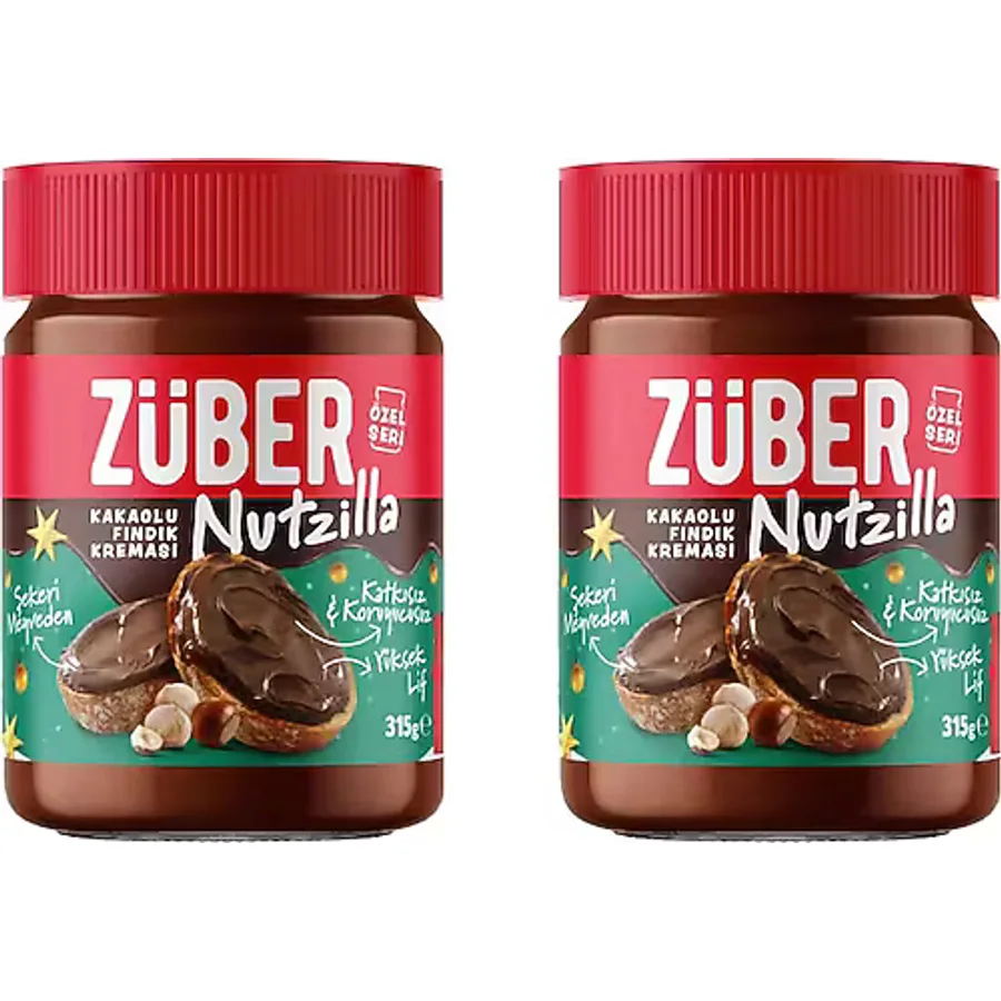 Züber Nutzilla Kakaolu Fındık Kreması 315 gr 2'li