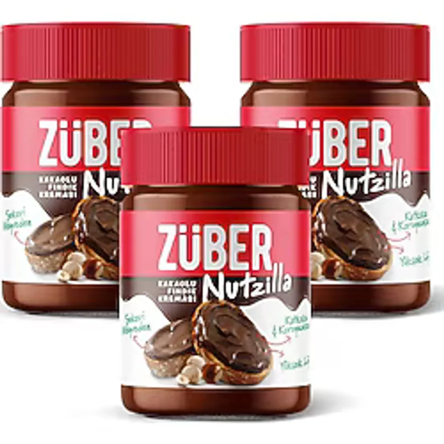 Züber Nutzilla Kakaolu Fındık Kreması 315 gr 3'lü