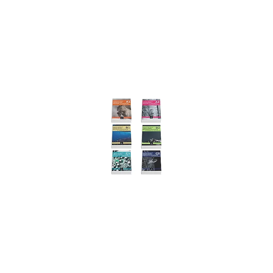 Zugzwang A1 + A2 + B1 + B2 + C1 + C2 Almanca Okuma Kitapları 6'lı Set Türkçe Çevirili