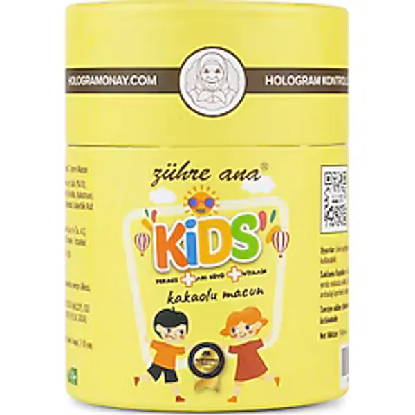 Zühre Ana Kids Çocuklar İçin Özel - Arı Sütü, Pekmez, Bal Ve Vitamin Katkılı Kakaolu Macun