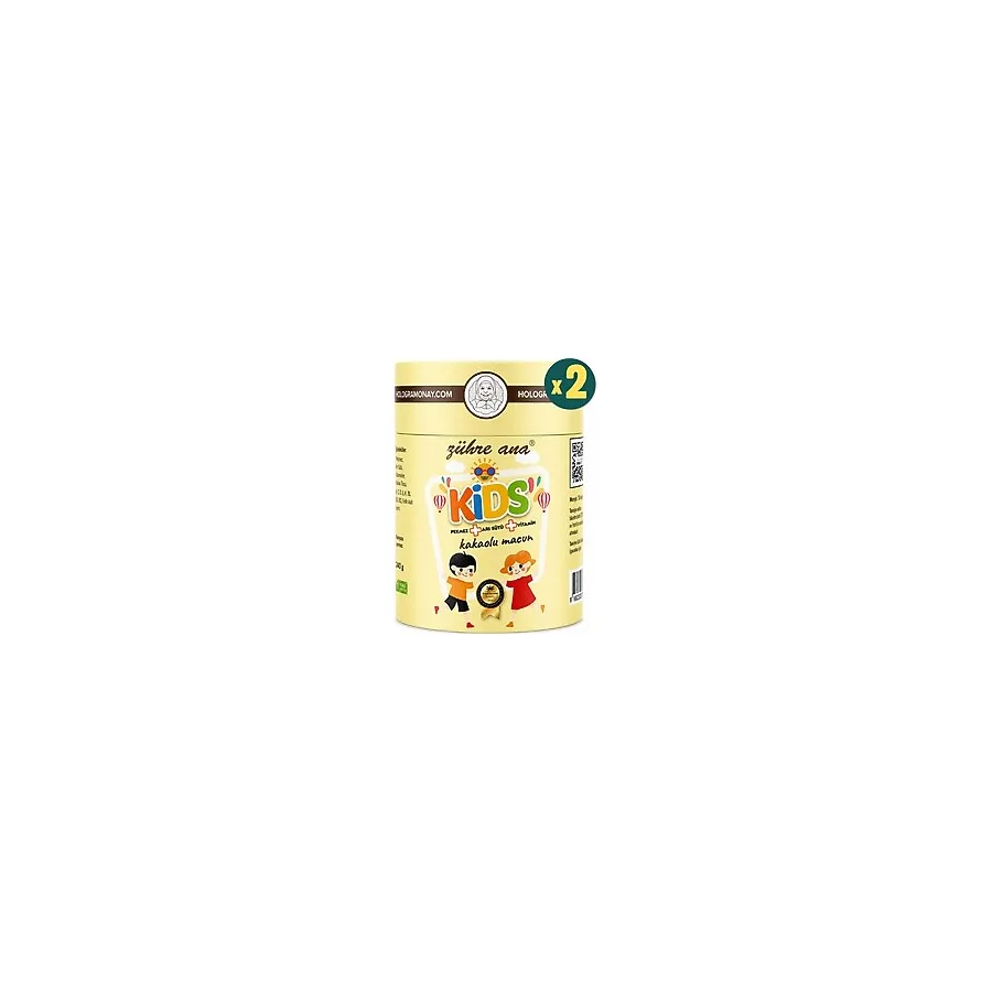 Zühre Ana Kids Pekmez Arı Sütü Vitamin Kakaolu Macun 240 gr 2'li