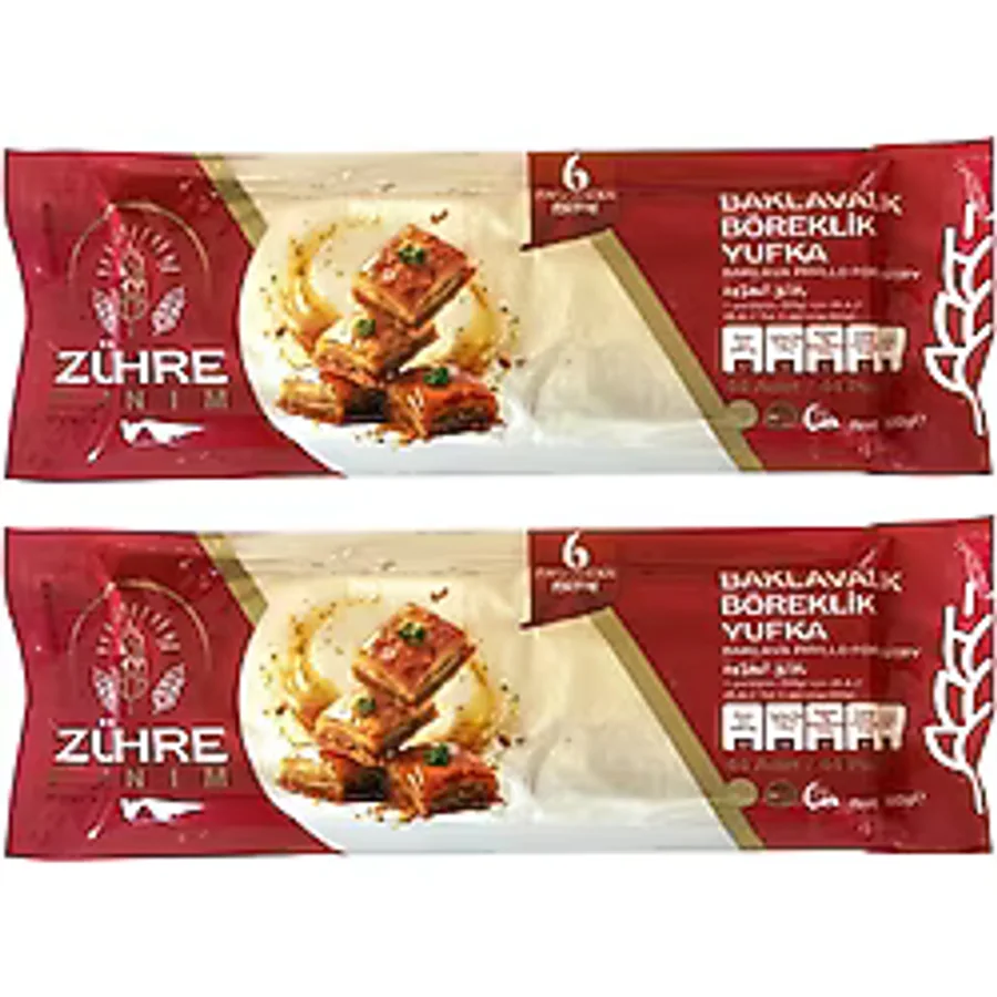 Zühre Hanım Baklavalık Böreklik Yufka 800 Gr X 2 Adet