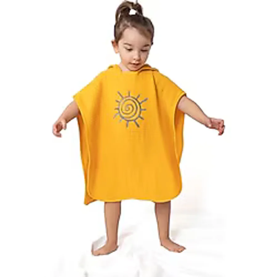 Zuppers 4 Katlı Nakışlı Müslin Panço
