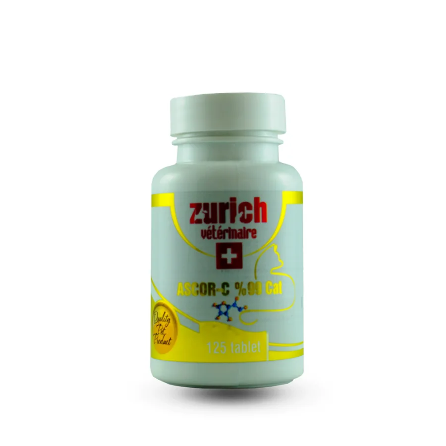 Zurich Ascor-C Kediler için 125 Tablet