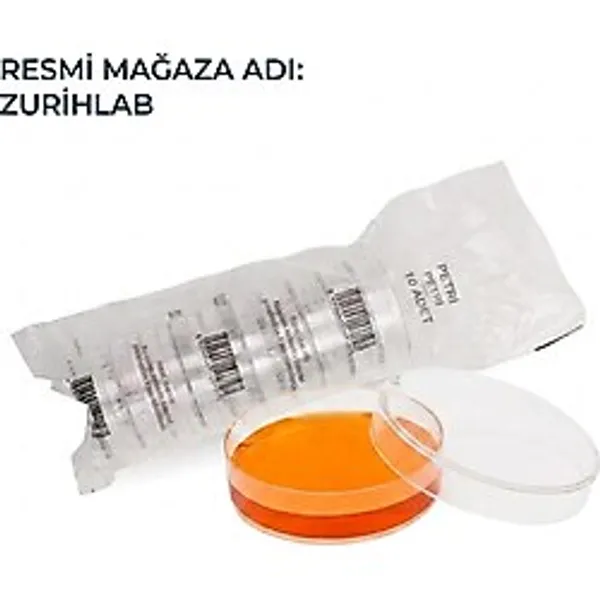 Zurihlab Zurıhlab Gamma Steril Petri Kabı - Petri Kutusu - 60X15MM - 10 Adetlik Paket