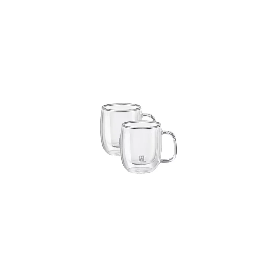 Zwilling 395001100 Çift Camlı 80 ml 2'li Kulplu Espresso Bardağı