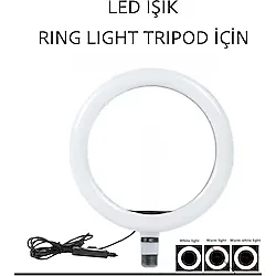 Zyga Tripod İçin Led Selfie Işığı Ring Light 10 Inç Led Işıklı Halka Youtuber Tiktok